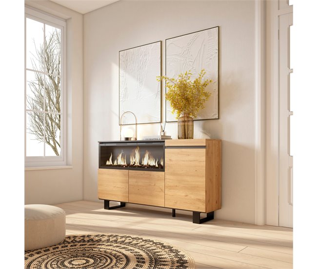 Aparadores para sala de estar 158 Carvalho