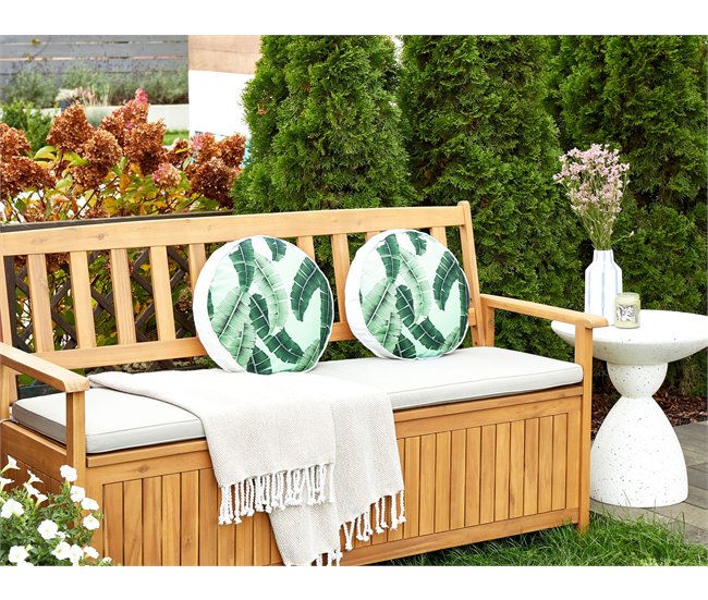 Beliani Almofada de jardim BOISSANO Verde