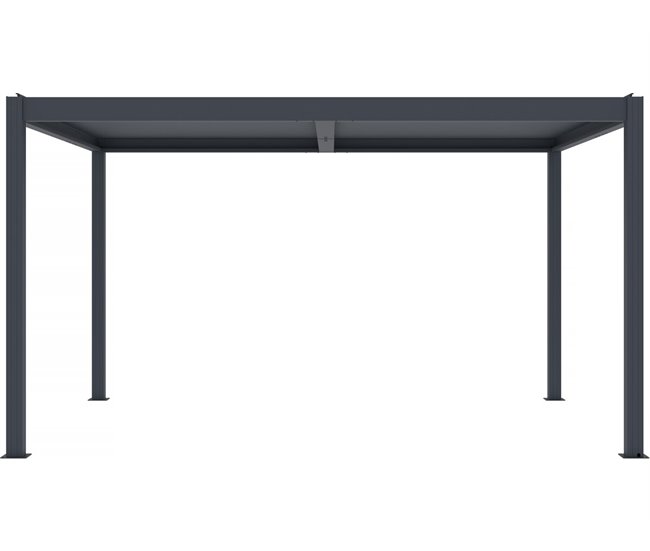 Pérgula bioclimática elétrica com LED Cinza