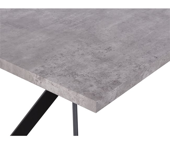 Beliani Mesa de centro BLACKPOOL 90x160 Cinza Claro