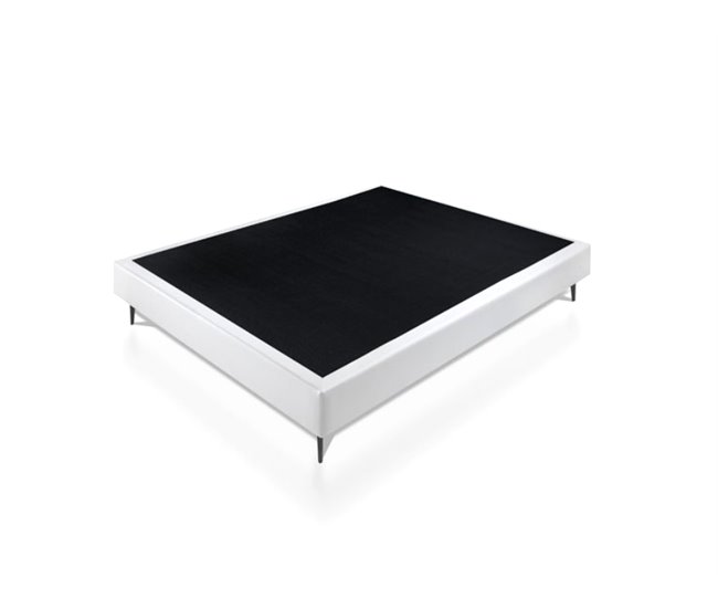 Base LOUVRE branco PU SOMNALIS PREMIUM Branco