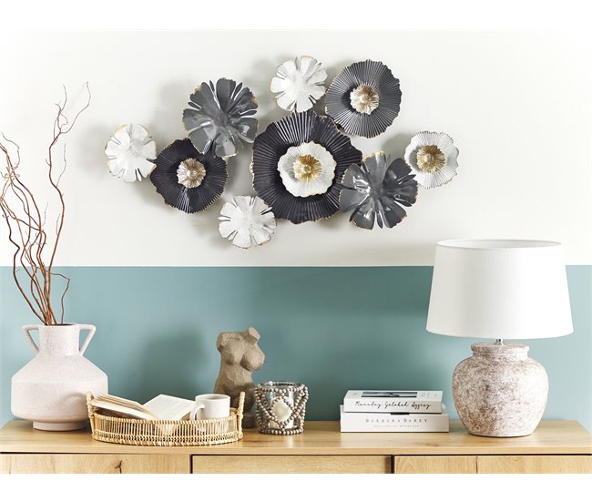 Beliani Decoração de parede POTASSIUM Cinza Escuro