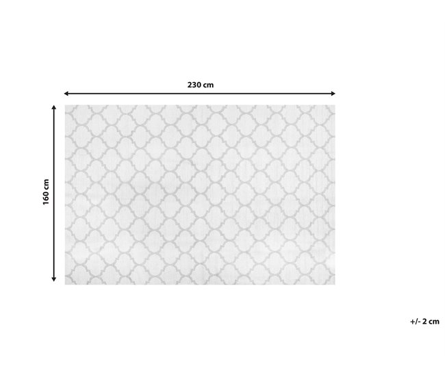 Beliani Pelos curtos AKSU 160x230 Cinza