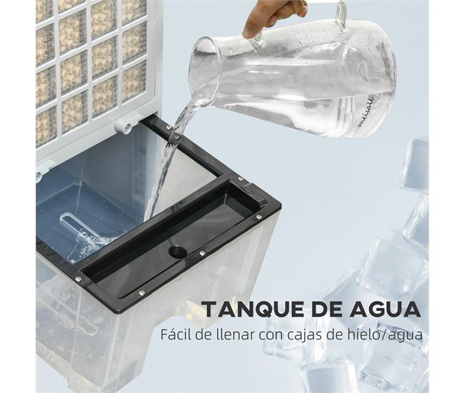 Climatizador Portátil ABS HOMCOM Branco