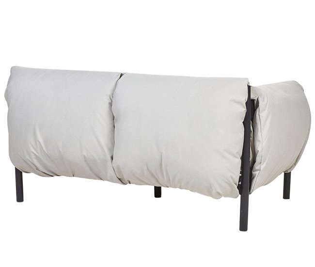 Beliani Conjunto lounge ESPERIA Cinza Claro