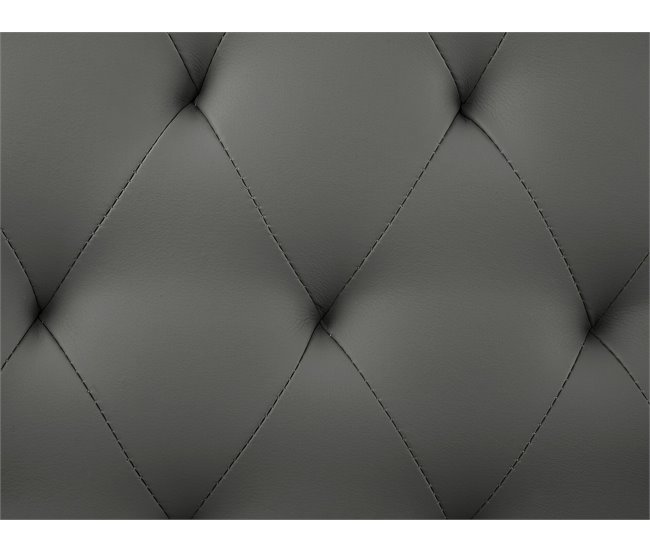 Beliani Cama com estrado Pele sintética ESSONNE 228x219 Cinza