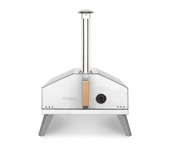 Forno de pizza a gás Gino440 H.koenig Cinza