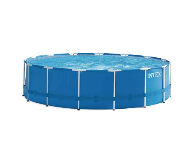 Piscina desmontável estrutura metálica intex 457x122 cm 16.805 litros Azul