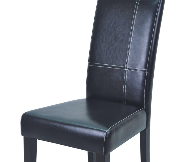 Pacote de 4 cadeiras de jantar Guevara Preto