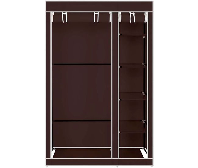 Armário Penteadeira Tecido Com Portas Zip Nyana Home Castanho