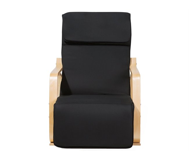 Beliani Poltrona de Baloiço WESTON Preto