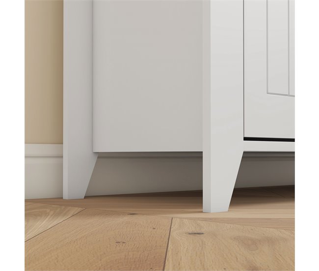 Aparador de Cozinha MDF HOMCOM, casa - móveis de armazenamento Branco