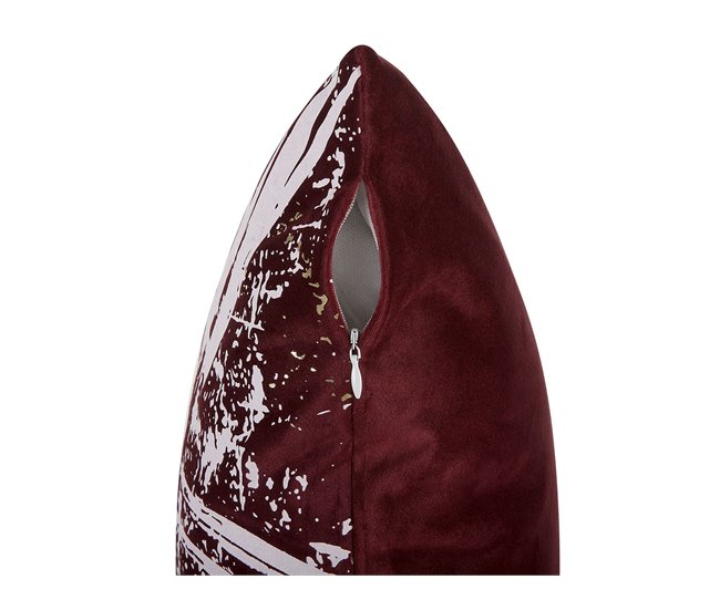 Beliani Almofada decorativa CALLA Vermelho