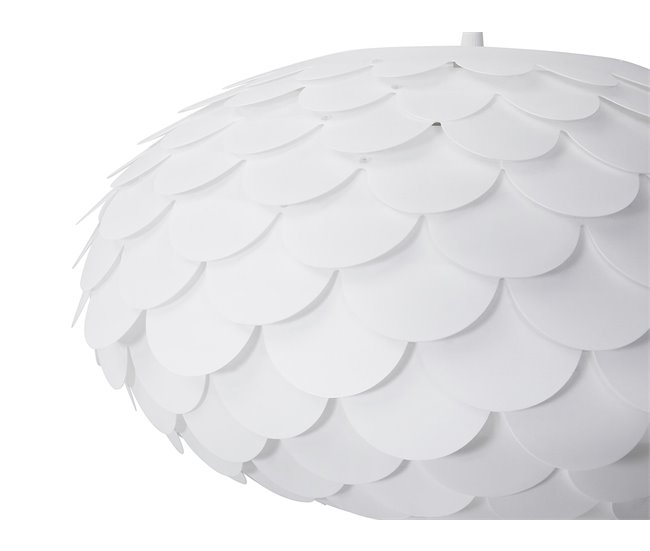 Beliani Candeeiro de tecto ERGES Branco