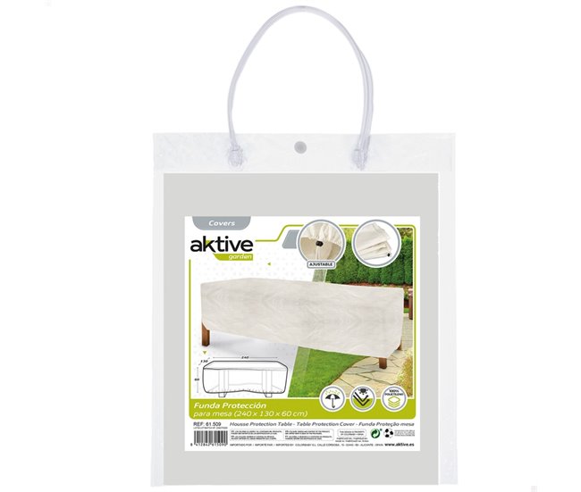 Cobertura impermeável para mesa de jardim Aktive Garden Bege