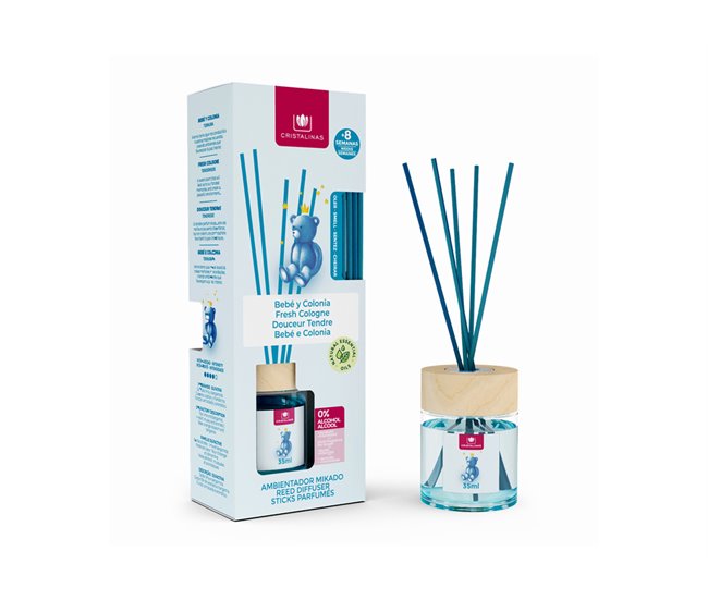 Ambientador para a casa mikado AZAHAR y MANDARIN 35 ml Azul