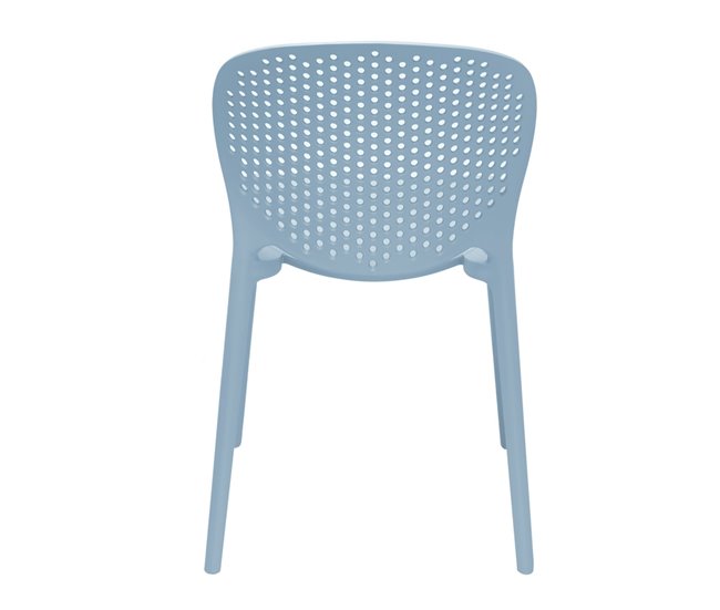 4 cadeiras de jardim de design Lolly Azul