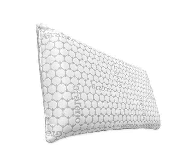 Almofada Viscoelástica Carbon Plus 105x40 Branco/cinza