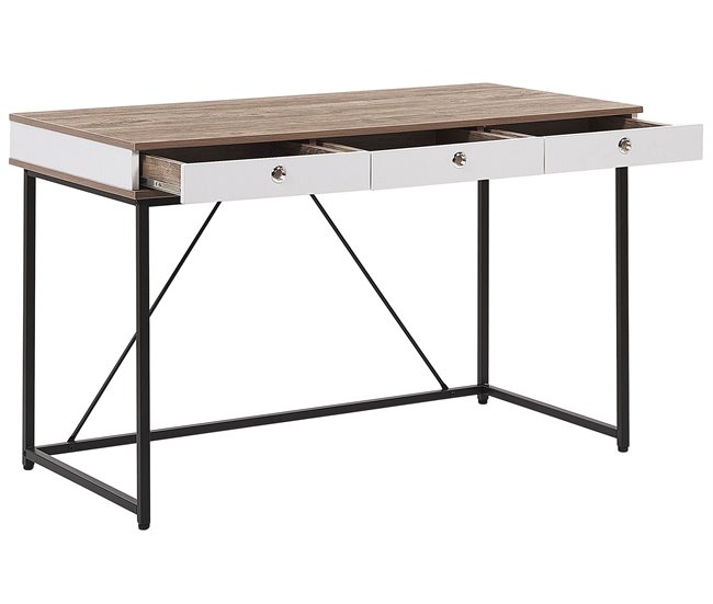 Beliani Secretária JACKSON 120x60 Castanho