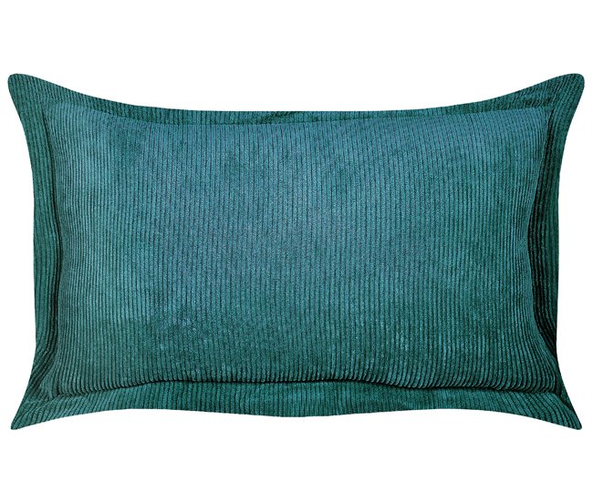 Conjunto de almofadas decorativas ZINNIA Beliani 47x27 Azul/ Verde