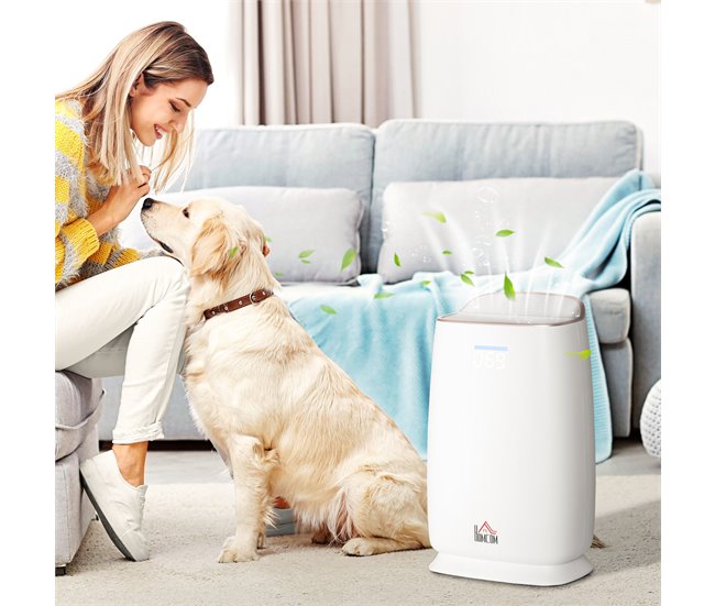 Purificador de Ar HOMCOM 823-032V90WT Branco
