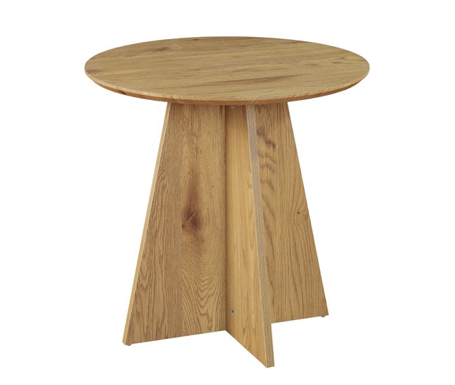 Mesa de centro fixa redonda LINA Carvalho