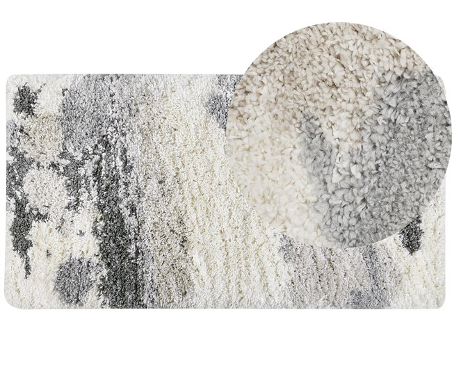 Beliani Shaggy (pelos longos) GORIS 80x150 Branco
