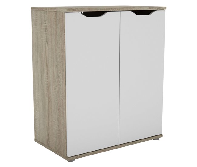 Aparador moderno para sala de estar com 2 portas dobráveis Multicor