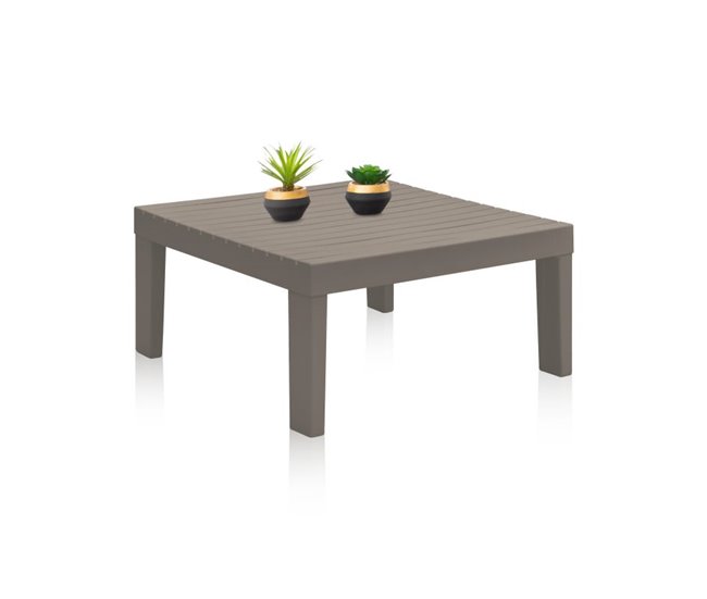 Mesa de centro exterior Wave Castanho