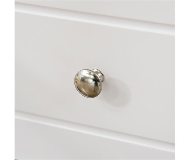 Armário de Cozinha MDF e Vidro Temperado HOMCOM, casa - cozinha Branco