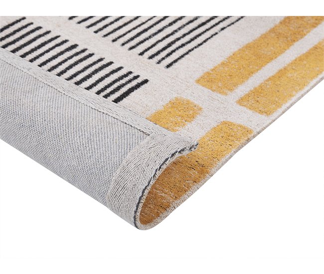 Beliani Entrelaçado KATRA 200x300 Amarelo