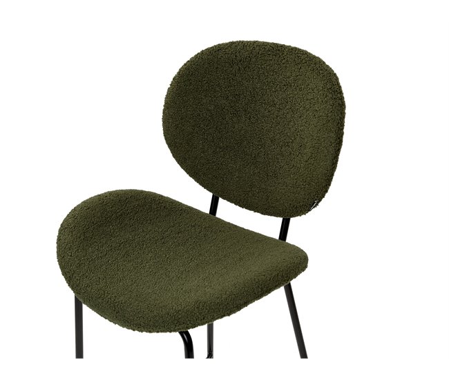 Beliani Silla de bar LUANA Branco