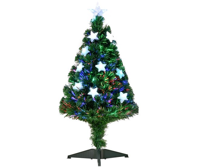 Árvore de Natal PVC e Metal HOMCOM, casa - natal Verde