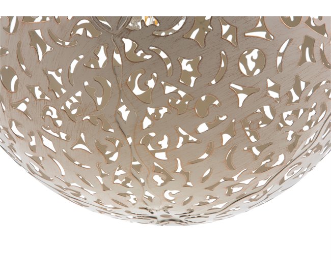Beliani Candeeiro de tecto MURES Creme