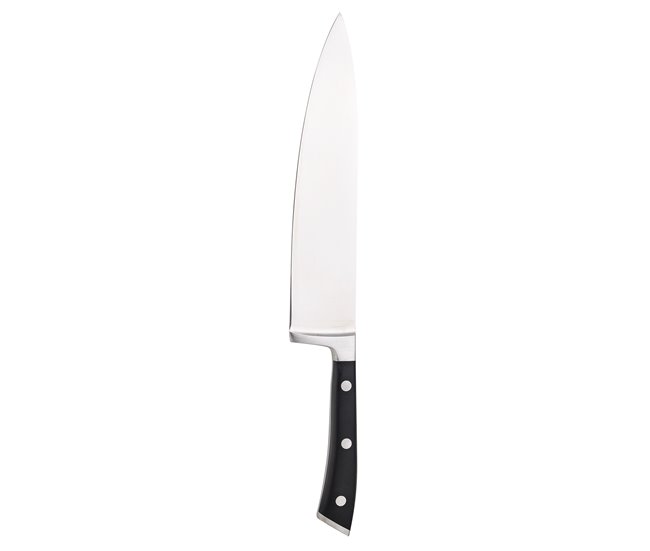 Faca de cozinha 20 cm marca MASTERPRO  Preto/ Inox