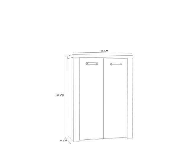 Sapateira NELEKE Preto / Cinza