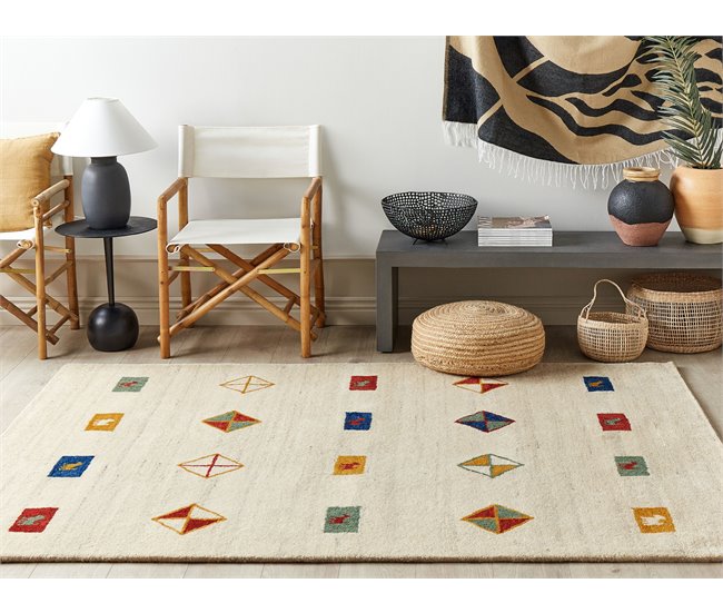 Beliani Entrelaçado MISINLI 160x230 Bege