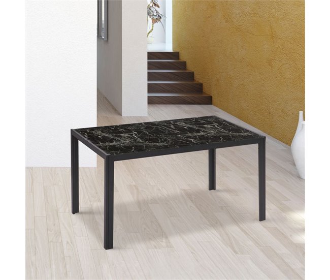 Mesa de jantar Lacey 135x80 Cinza