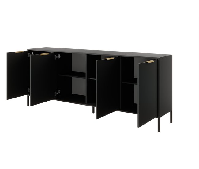 Aparador LARS 4D 40 Preto