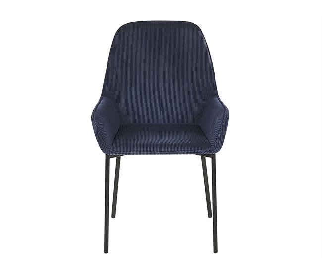 Beliani Silla de comedor LOVERNA Azul