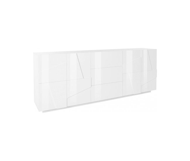 Aparador com efeito madeira 220 Branco