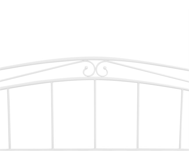 Beliani Cama nido Acero TULLE 92x209 Branco