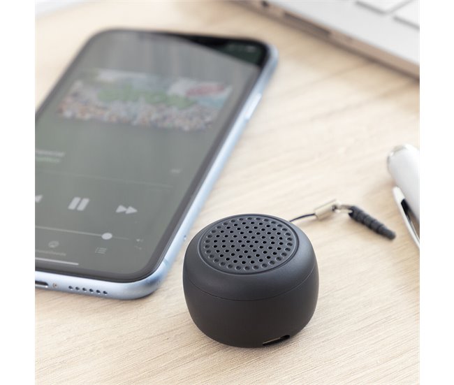 Mini Altifalante Portátil Recarregável sem Fios Altavoz mini Preto