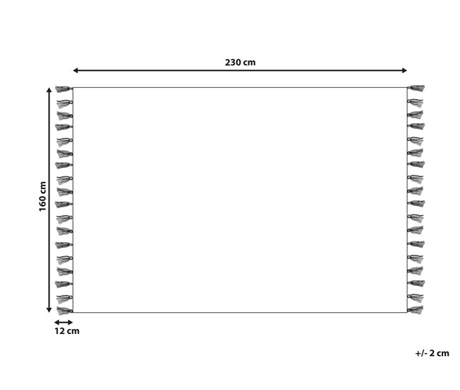 Beliani Pelos curtos KARS 160x230 Verde