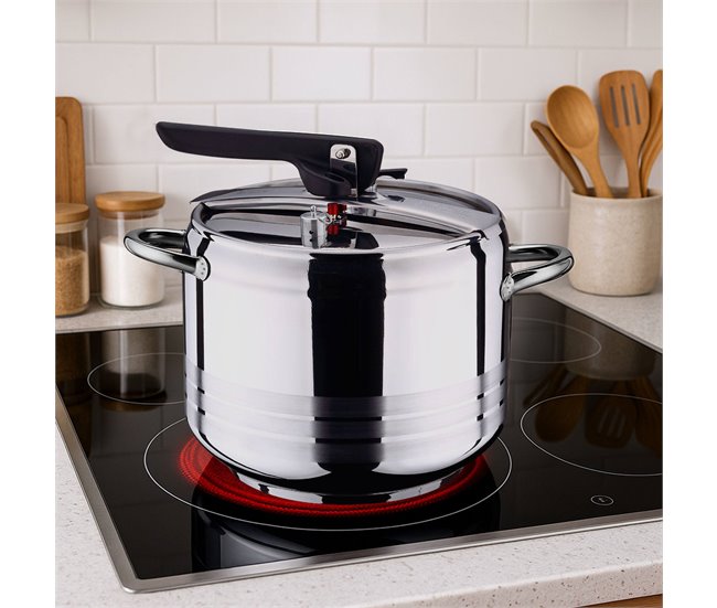 Panela de pressão Cromada