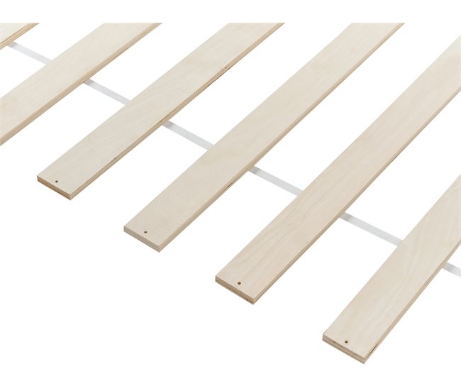 Beliani Cama com estrado Pinho APPY 205x95 Branco