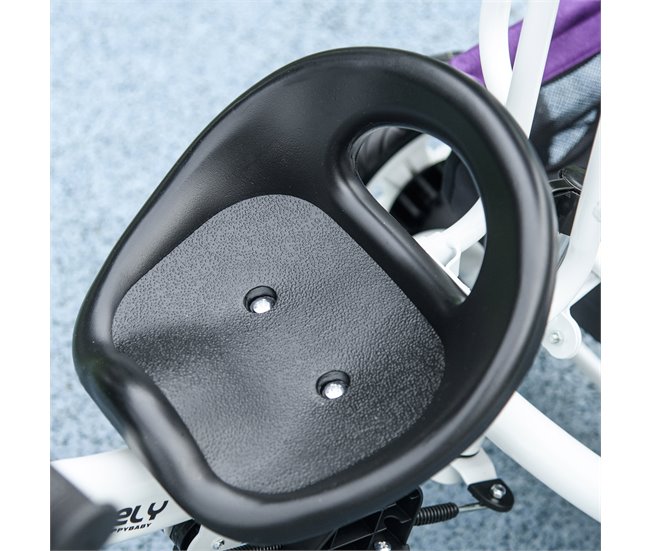 Triciclo Evolutivo para Bebés Poliéster e Metal HOMCOM Roxo