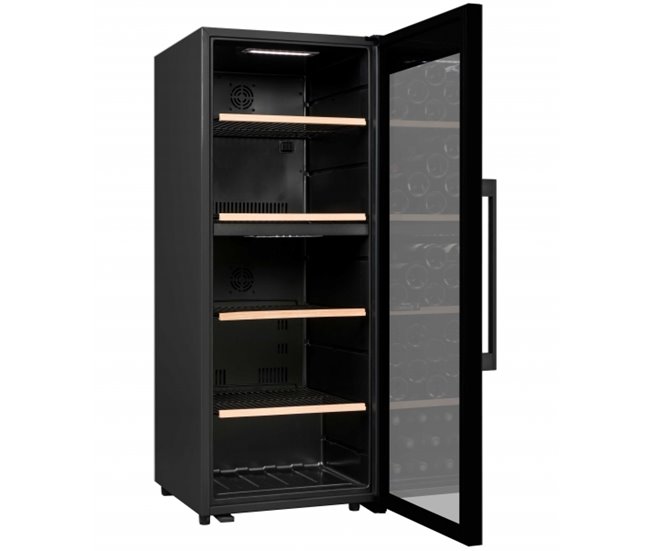 Cave de Vinho 110 garrafas Climadiff CD110B1 Duas Zonas de temperatura Preto