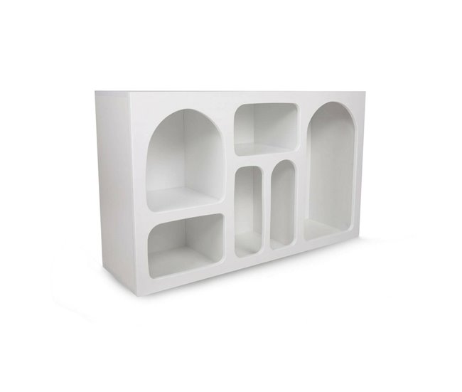 Aparador com efeito madeira 120 Branco