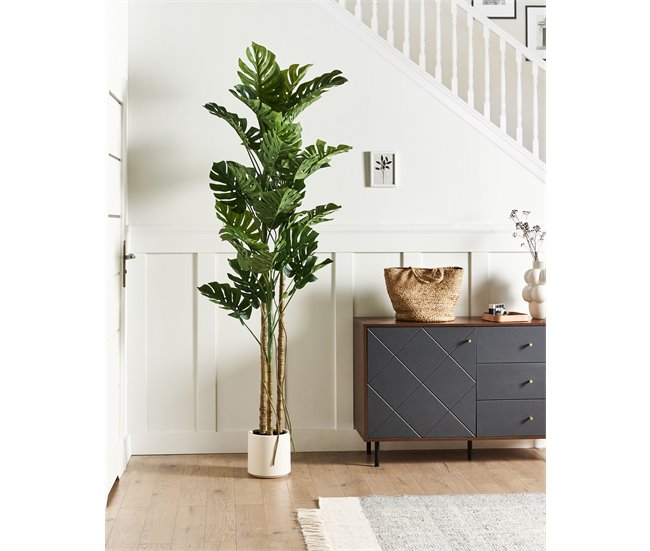 Beliani Planta artificial MONSTERA PLANT Verde